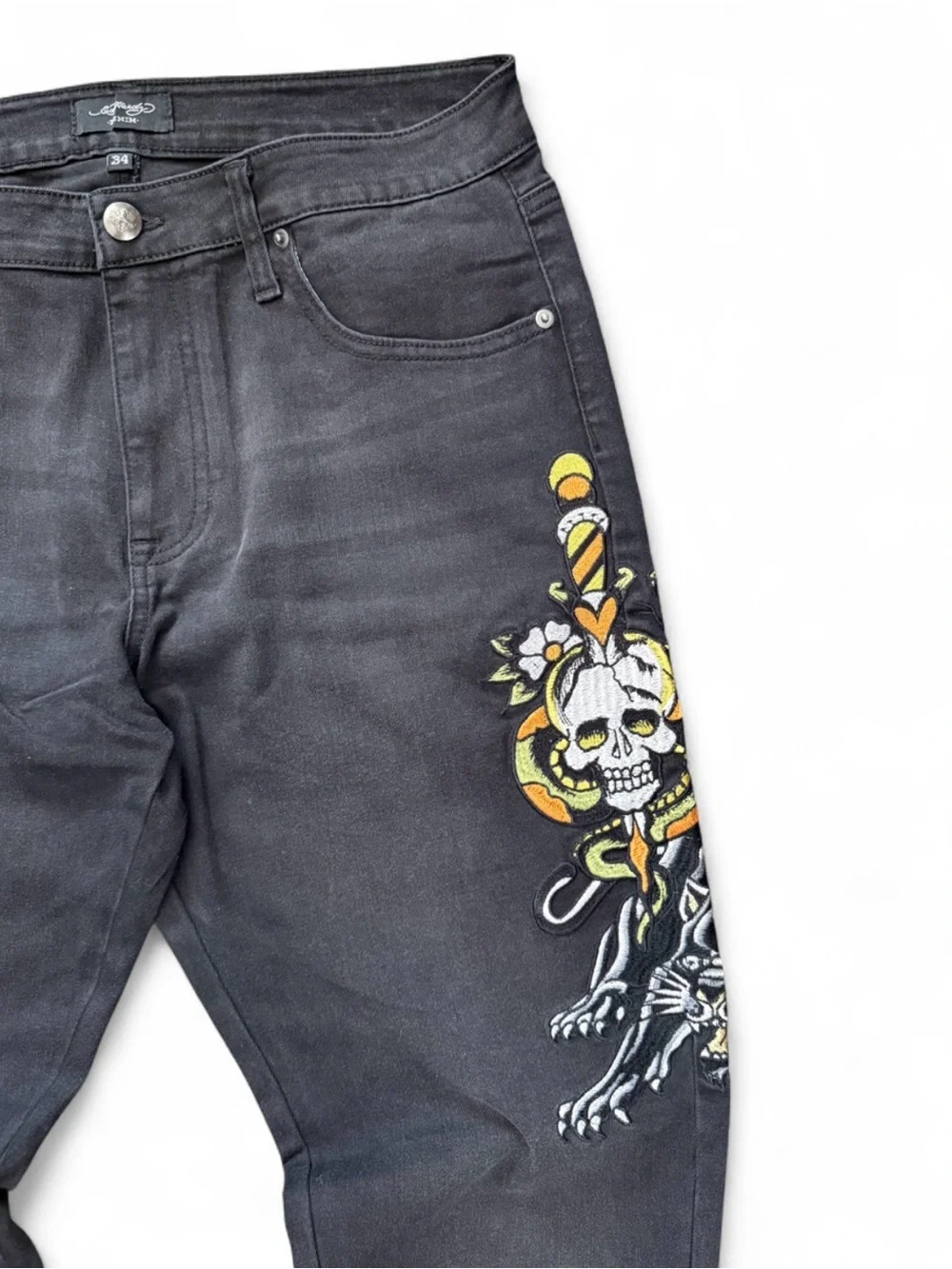 Ed Hardy Dagger Skull Jeans